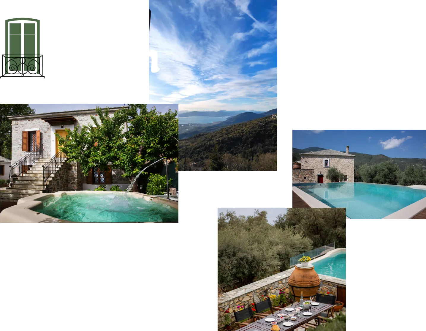 Image Collage of the Villas of Pelion Esties