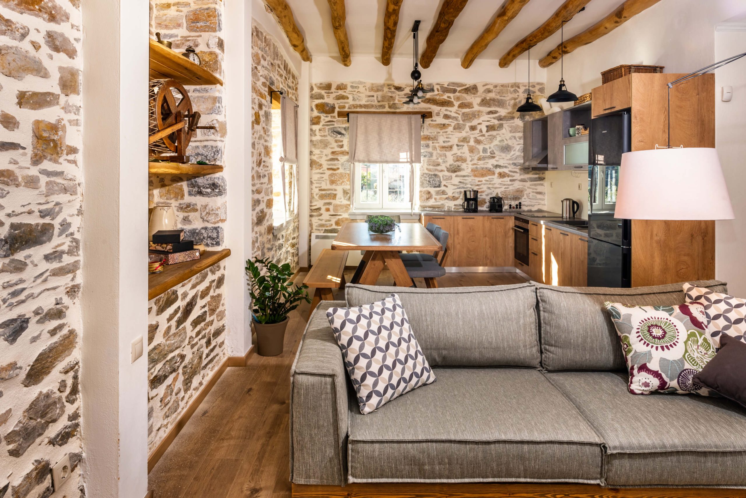 Inside of Villa Thalia