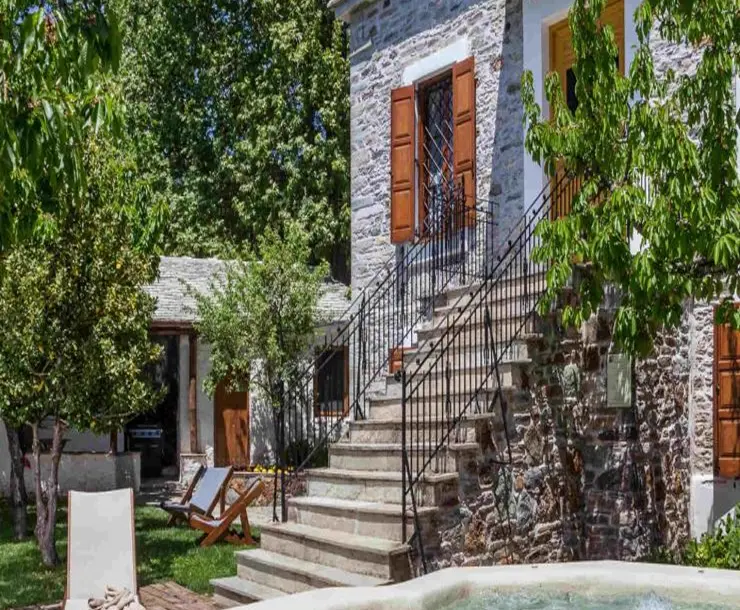 Πολυτελής πέτρινη βίλα στο Πήλιο με κήπο, αυλή και υπαίθριο χώρο χαλάρωσης – Pelion Esties
